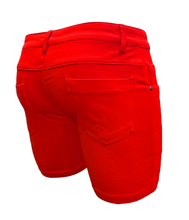 Load image into Gallery viewer, 4-way Stretch Knit Shorts - Red
