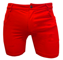 Load image into Gallery viewer, 4-way Stretch Knit Shorts - Red
