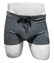 Load image into Gallery viewer, Crushed Velvet Booty Shorts - Grey
