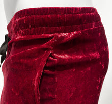 Load image into Gallery viewer, Velvet Pocket Shorts - Dark Red
