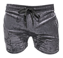 Load image into Gallery viewer, Velvet Pocket Shorts - Grey
