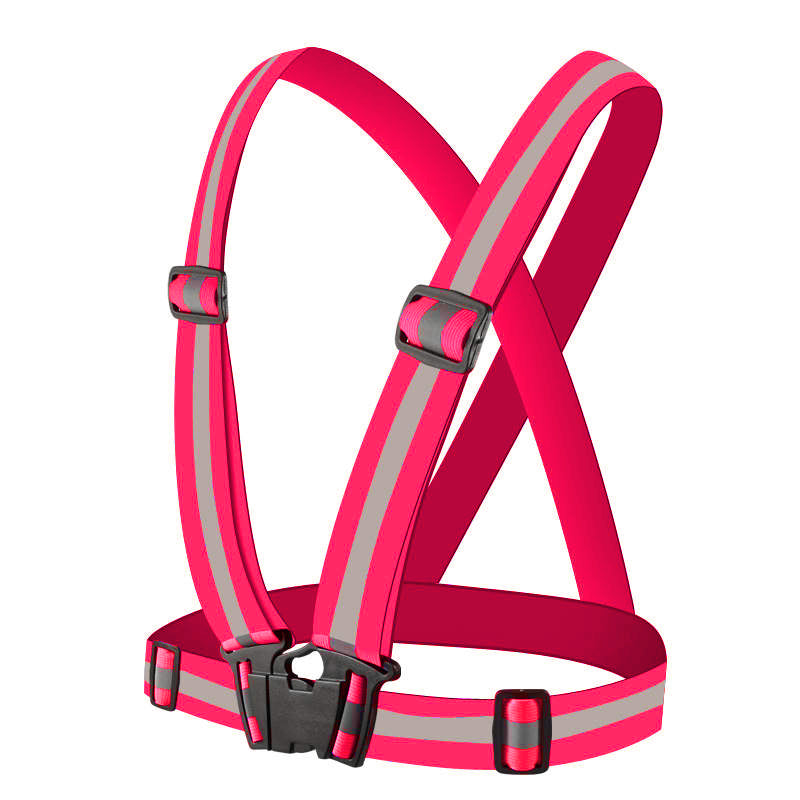 Reflective Elastic Harness - Pink