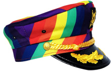 Load image into Gallery viewer, Rainbow Captains&#39; Hat
