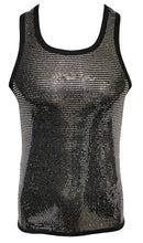 Load image into Gallery viewer, Flat Sequins Tank - Black Silver
