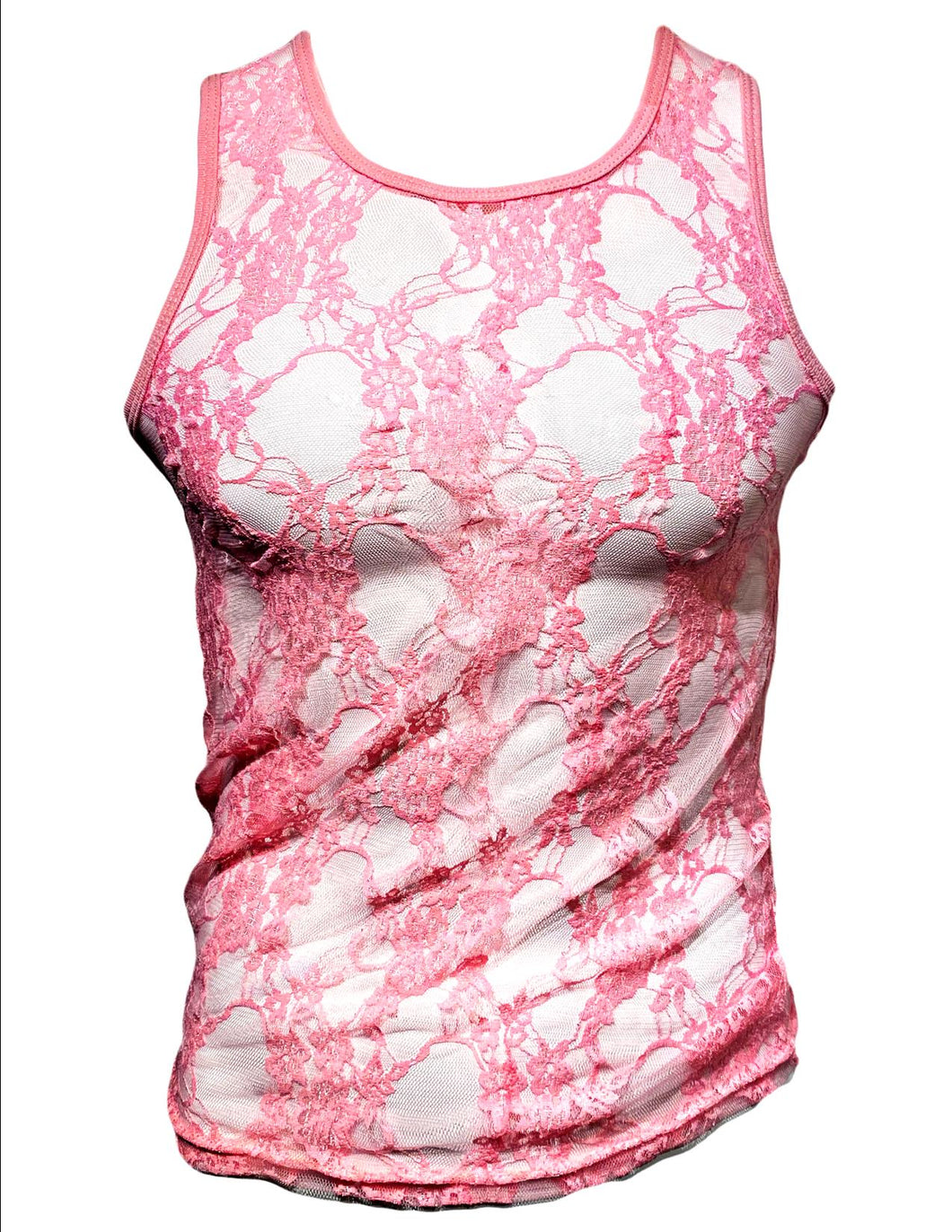 SF MADE LACE TANKS - Light Pink
