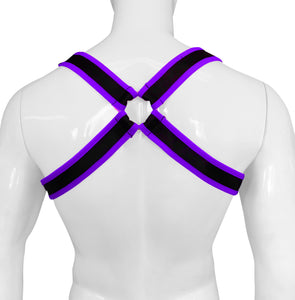Buckle Harness - Black Purple