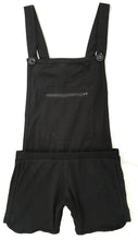 Load image into Gallery viewer, Knit Overalls-Black Cotton
