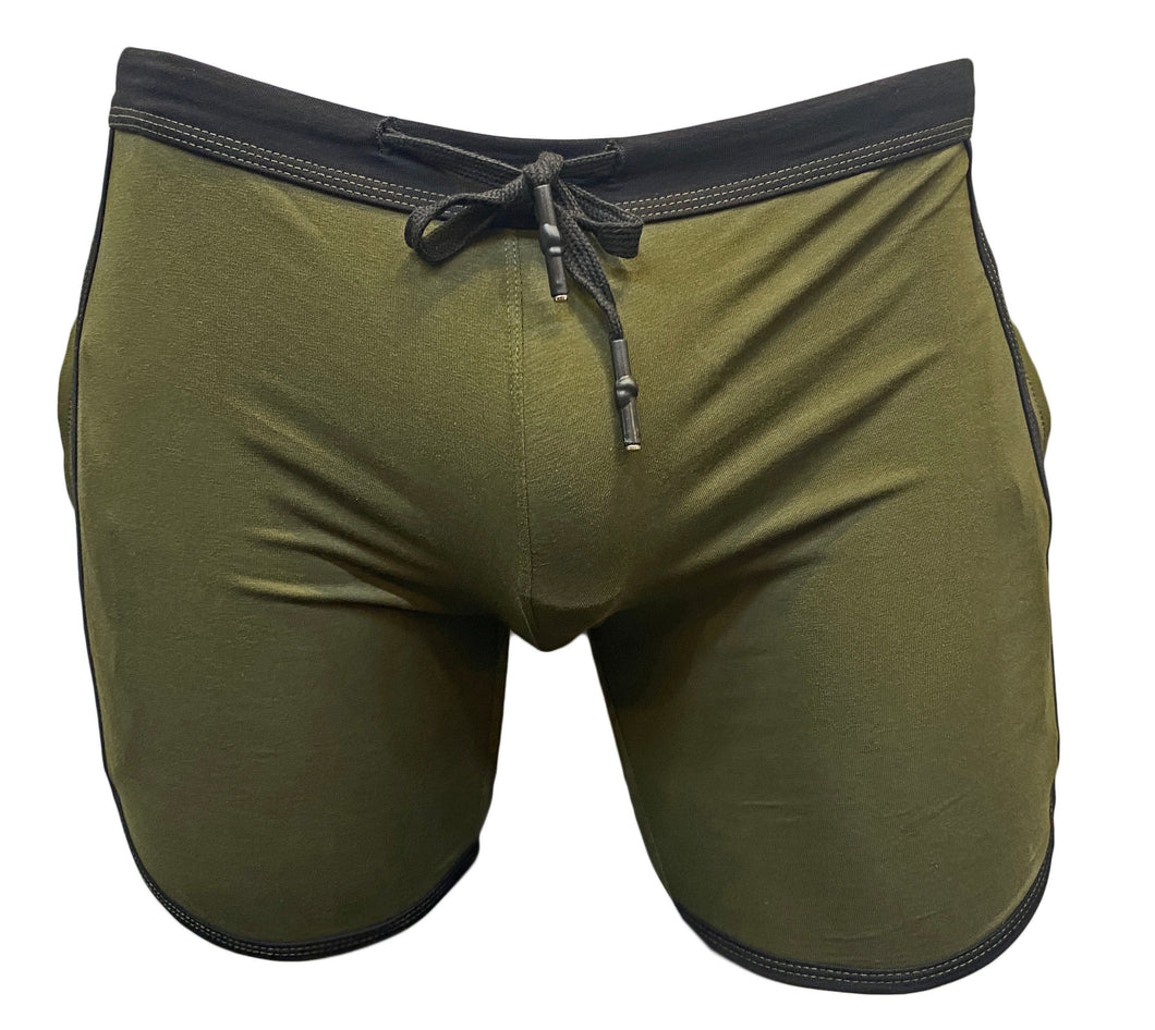 Cotton Gym Shorts - Army