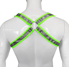 Load image into Gallery viewer, Buckle Harness-Silver Neon Green
