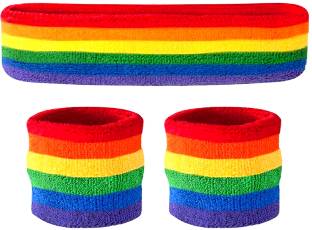 Pride Headband And Wristbands Set