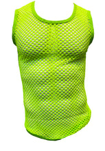 Load image into Gallery viewer, Fishnet Muscle Tank - Neon Green
