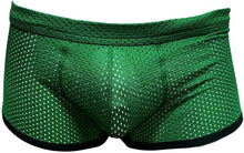 Load image into Gallery viewer, Sports Mesh Assless Trunks - FOREST GREEN
