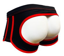 Load image into Gallery viewer, Assless Trunks COTTON - BLACK Red
