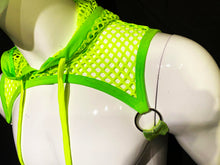 Load image into Gallery viewer, Fishnet Hooded Harness - Lime
