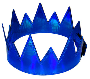 Party Crown -Royal Blue Iridescent