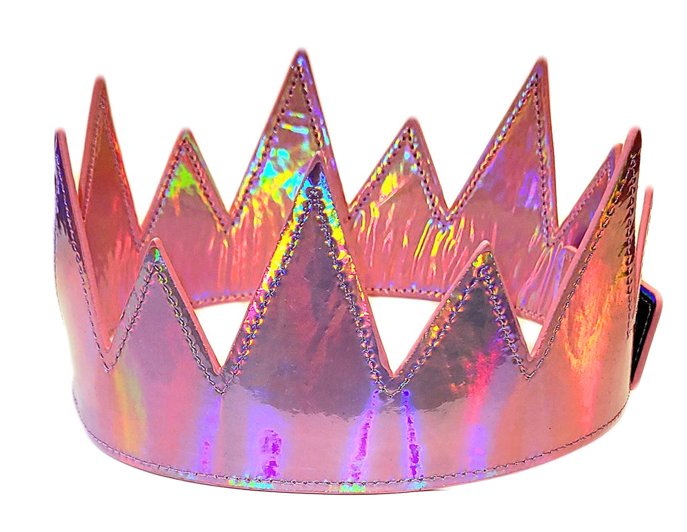 Party Crown - Light Pink Iridescent
