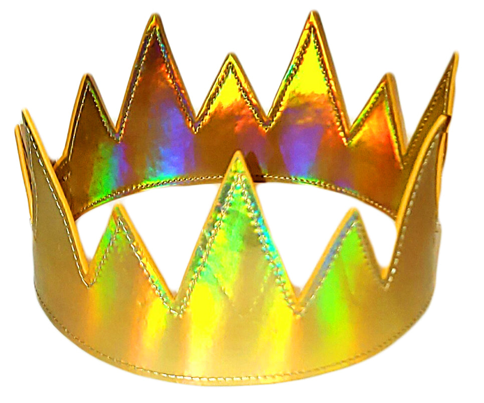 Party Crown -Gold Iridescent