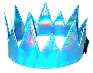 Party Crown -Light Blue Iridescent