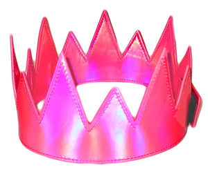 Party Crown - Fuchsia Pink Iridescent