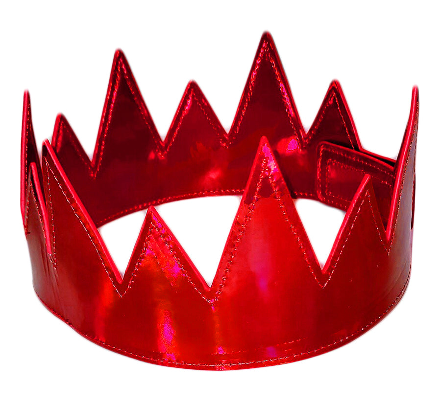 Party Crown -Cherry Red Iridescent
