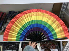 Load image into Gallery viewer, Party Clack Fan - Rainbow Pride Arch
