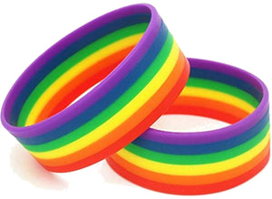 Rainbow Silicone Rubber Bracelet