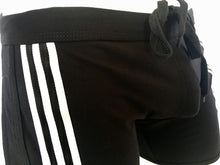 Load image into Gallery viewer, KNOBS Ribbon GYM Shorts-Black And White Stripe
