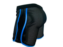Load image into Gallery viewer, Knobs Sports Mesh GYM Shorts-Black With Blue
