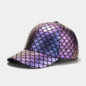 Metallic Mermaid Hat - Purple
