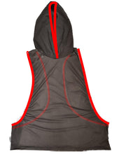 Load image into Gallery viewer, See Thru Hooded Gym Tank - RED
