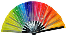 Load image into Gallery viewer, Party Clack Fan - Rainbow Stars
