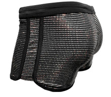 Load image into Gallery viewer, Flat Sequins Booty Shorts - BLACK SILVER
