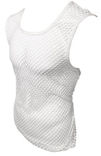 Load image into Gallery viewer, Fishnet Muscle Tank - White
