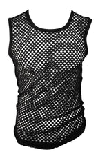 Load image into Gallery viewer, Fishnet Muscle Tank - Black
