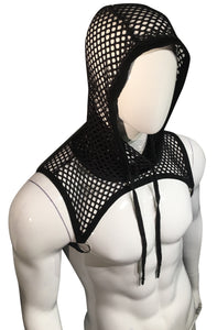 Fishnet Hooded Harness - Black