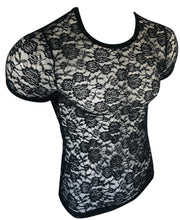 Load image into Gallery viewer, Black Lace Tee
