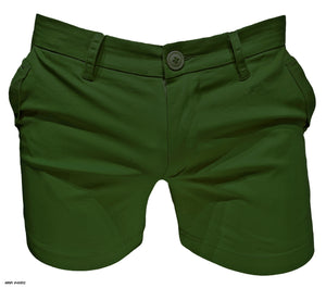 Chino Short Shorts - Army Green