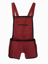 Load image into Gallery viewer, Knit Overalls-Red Plaid
