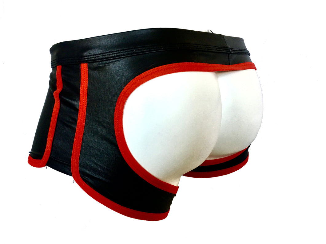 Open Butt Trunk Black With Red Trim