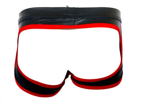 Open Butt Trunk Black With Red Trim