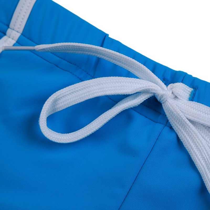 Pocket Swim Trunks - Blue with white trim