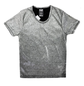 Glitter T Shirts - Light Silver
