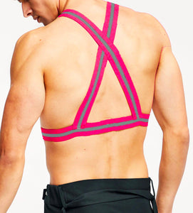 Reflective Elastic Harness - Pink