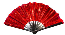 Load image into Gallery viewer, Party Clack Fan - Iridescent Red / Gold
