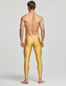 Solid Compression Tights - Gold