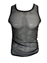 Load image into Gallery viewer, Fine Mesh - Fishnet See Through Sexy Men&#39;s Tank - BLACK
